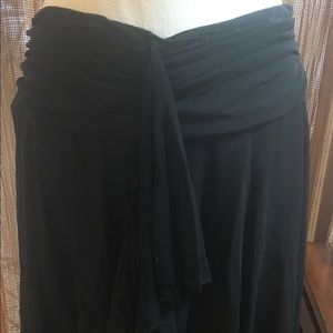 Tommy Bahama black skirt swim coverup
